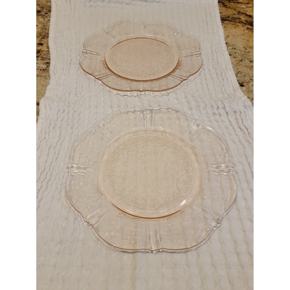 MACBETH-EVANS American Sweetheart Pink Bread & Butter Plate 8 in, Set Of 2